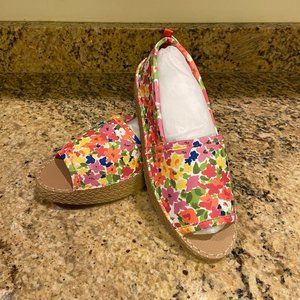 Sea Star Platform Peep Toe Espadrilles Frances Valentine Wild Flower